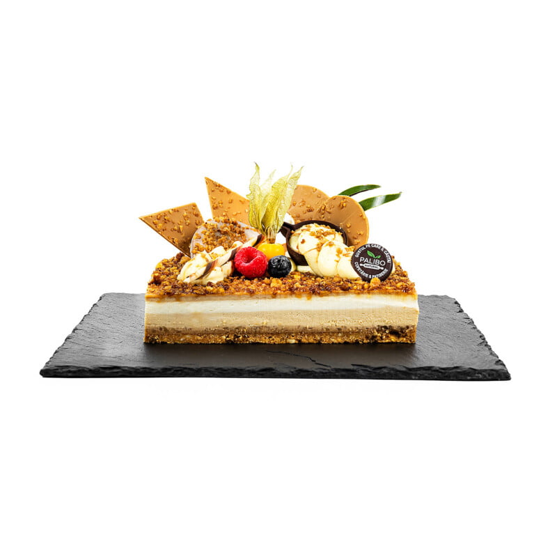 Tort Cheesecake fără zahăr cu nucă și caramel sărat - imagine 3
