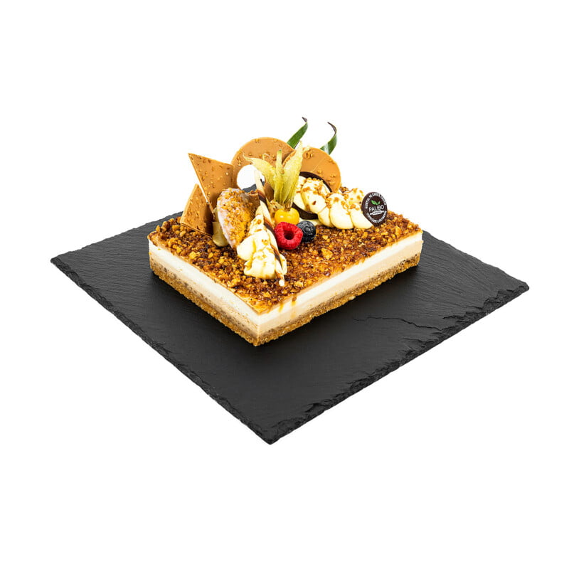 Tort Cheesecake fără zahăr cu nucă și caramel sărat - imagine 4